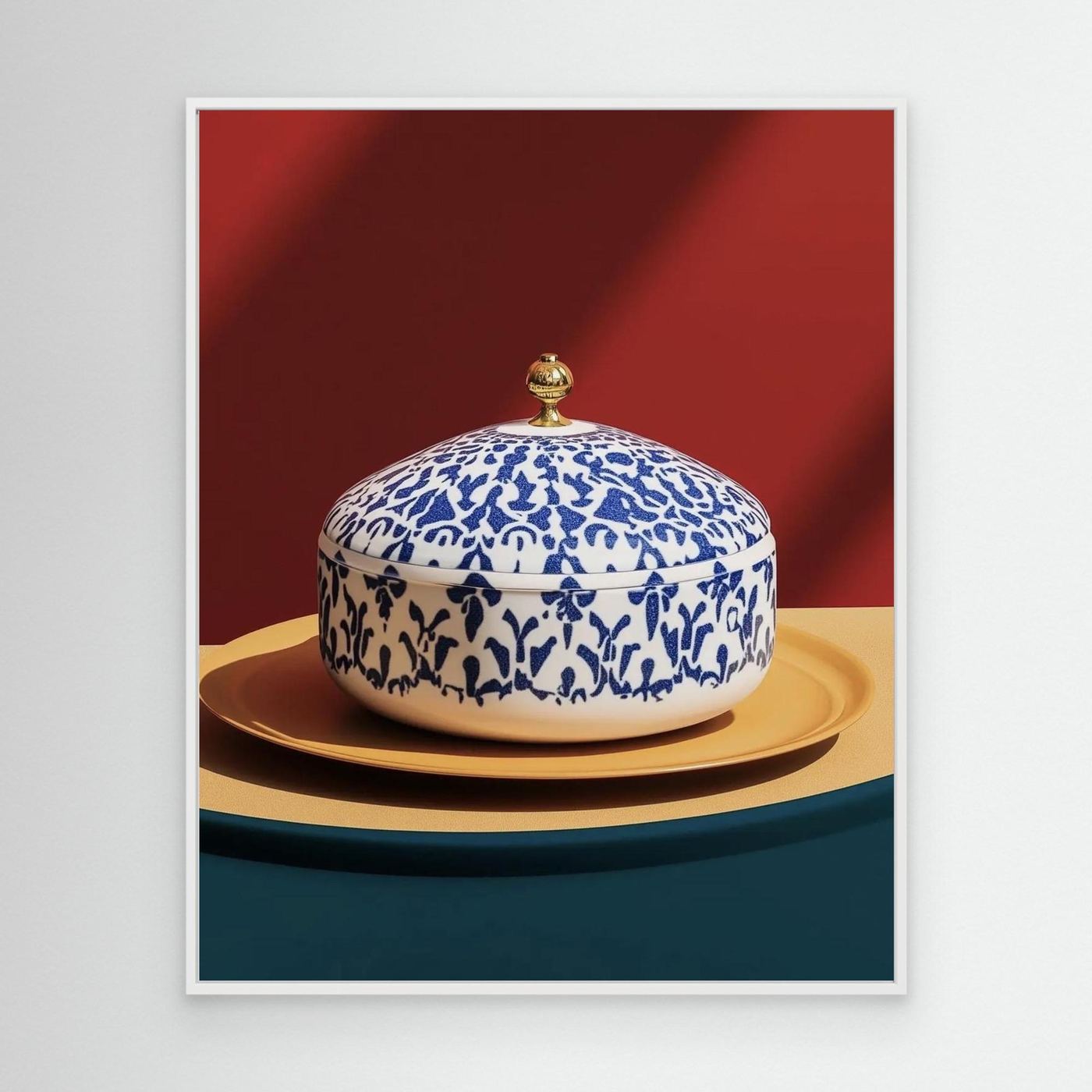 Porcelænsklokke med Blåt mønster Plakat 