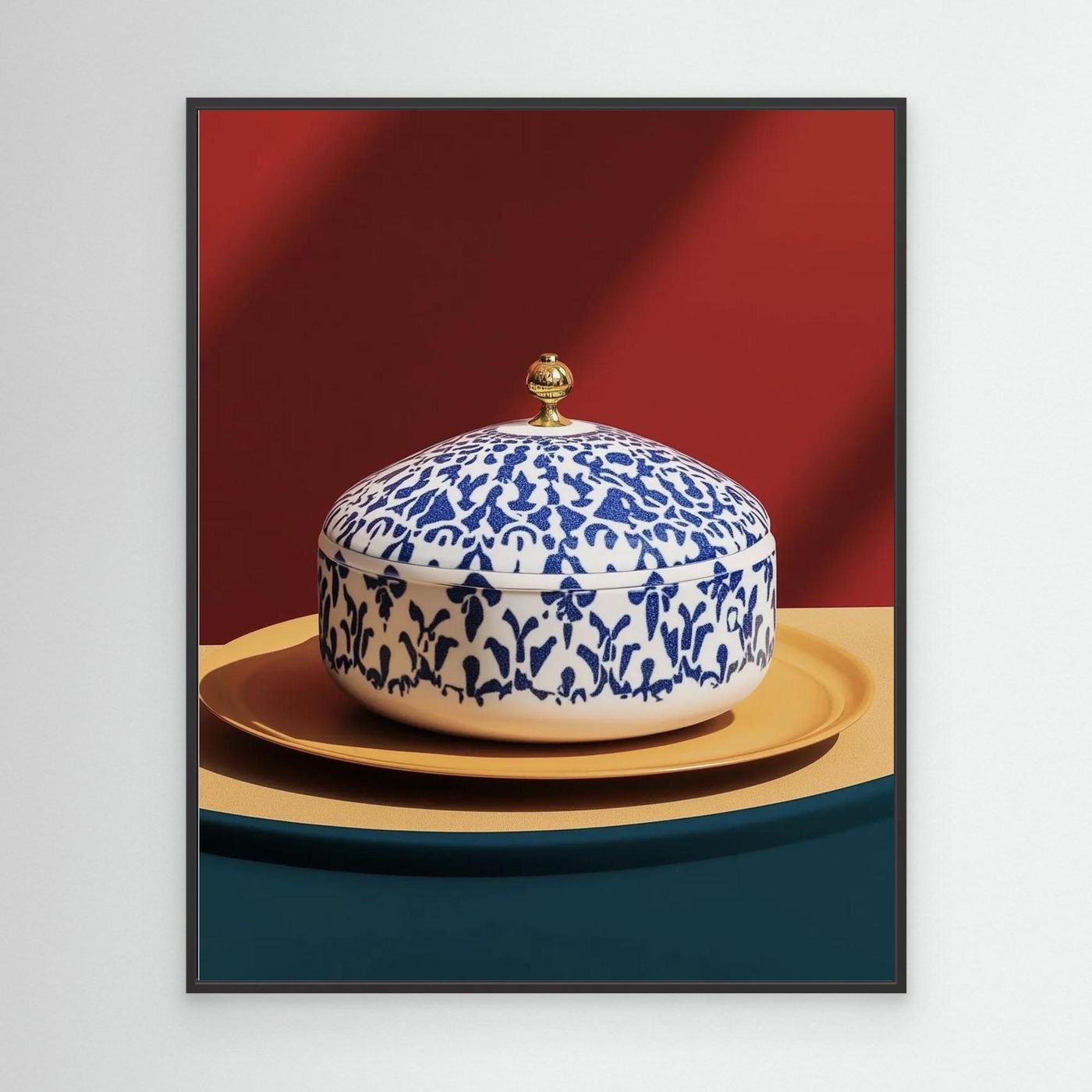 Porcelænsklokke med Blåt mønster Plakat 