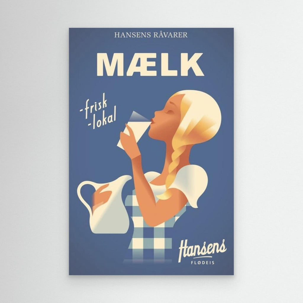 Mælk plakat