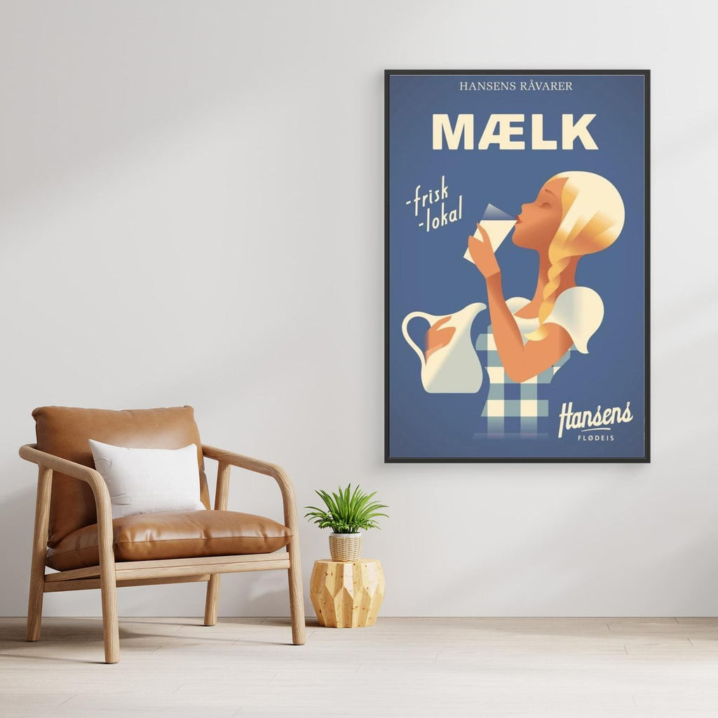 Mælk plakat